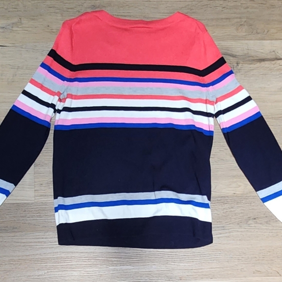 Talbots Beautiful and Soft Multicolor Striped Sweater sz L. BIN E - Picture 4 of 8